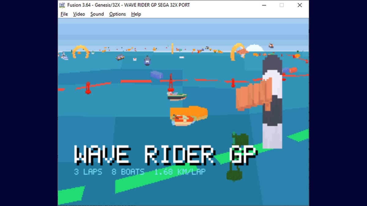 Wave Rider GP hits the Sega 32X as a free homebrew port
