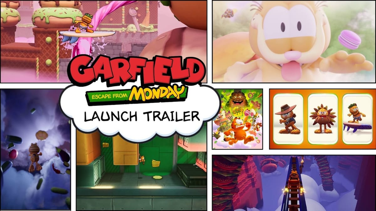 Garfield's 3D platformer Escape from Monday is out now
