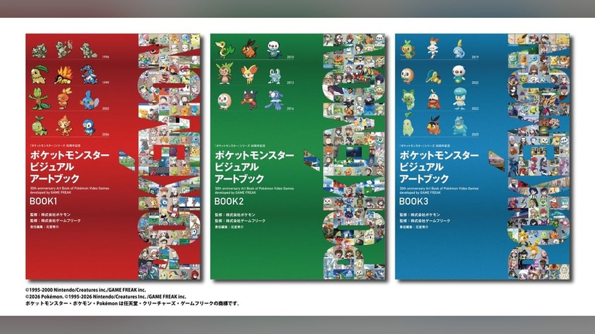 The covers for Pokémon's 30th anniversary art books are here