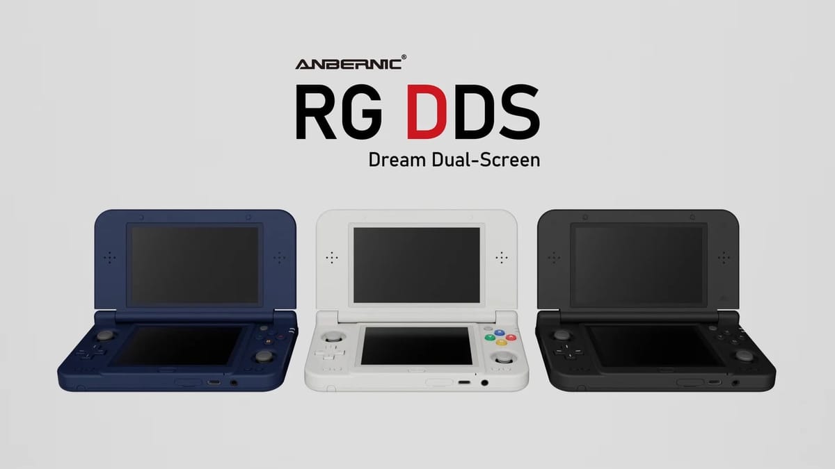Anbernic's new RG DDS is a dual-screen handheld built for 3DS
