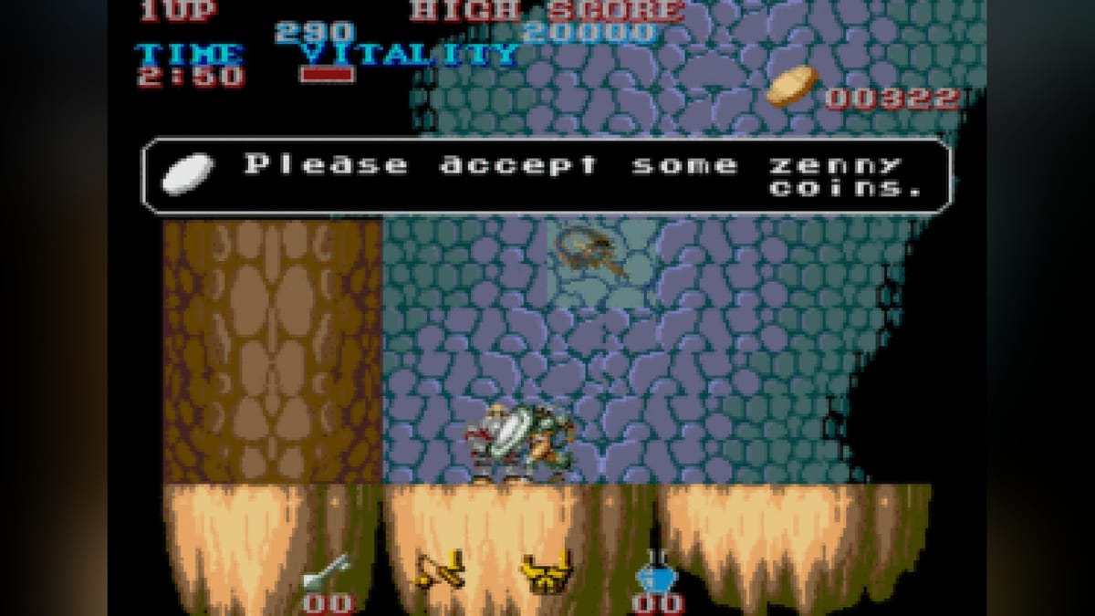 Capcom's 1987 arcade hit Black Tiger is now on Sega Genesis