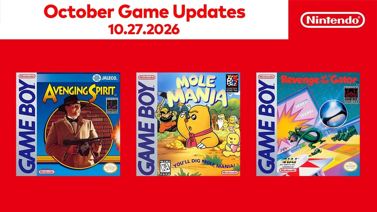 Three classic Game Boy games hit Nintendo Switch Online on October 27