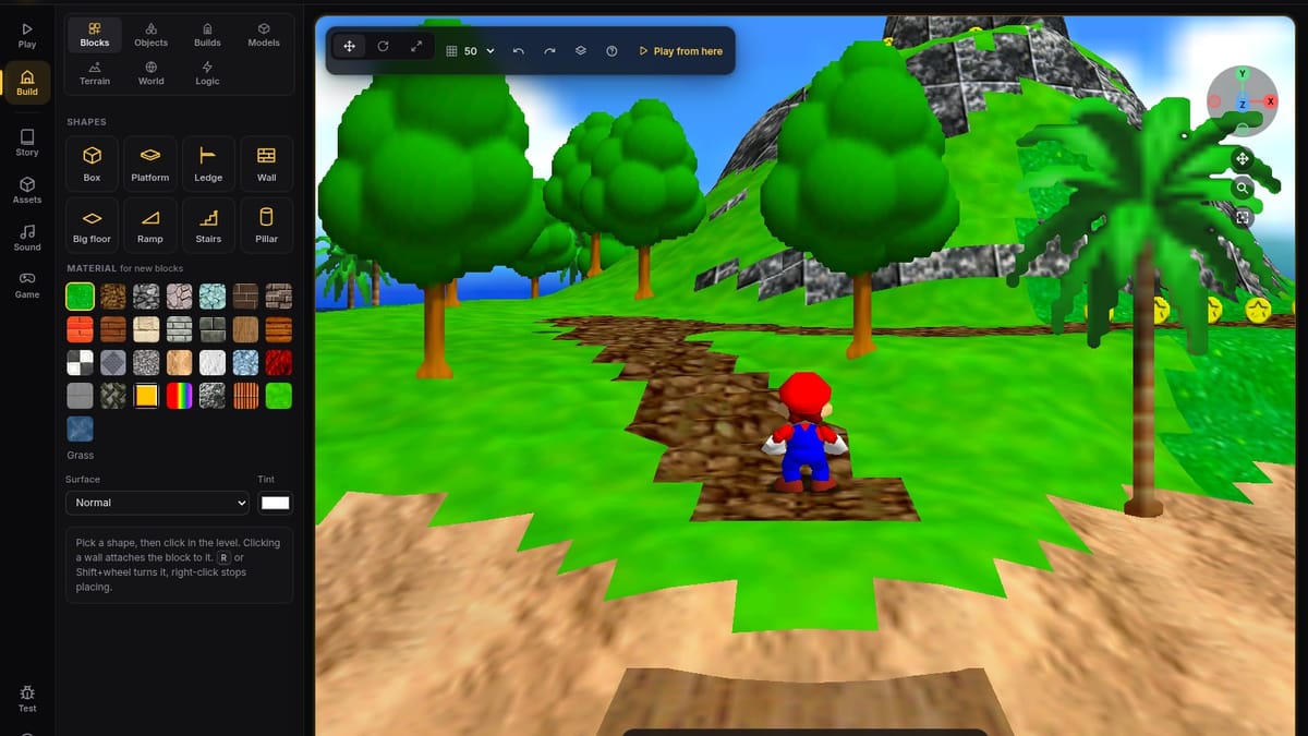 Studio 64 lets you build Super Mario 64 ROM hacks in a browser