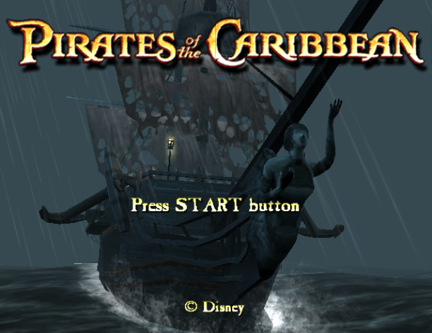 Title screen of Pirates of the Caribbean At World's End prototype