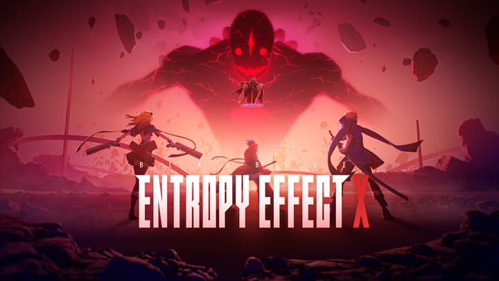 BlazBlue Entropy Effect X Hero Image showing various characters