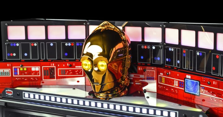 Star Wars Fall of the Empire pinball machine with new accessories