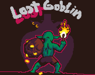 Screenshot of the game Loot Loot Goblin showing a character in a dungeon-like environment.