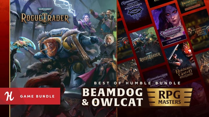 Key art for various RPGs including Baldur's Gate and Pathfinder