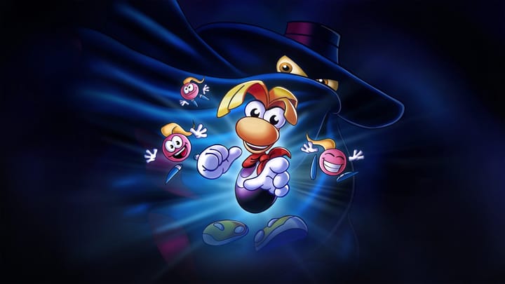 Rayman 30th Anniversary Edition key art featuring Rayman and characters
