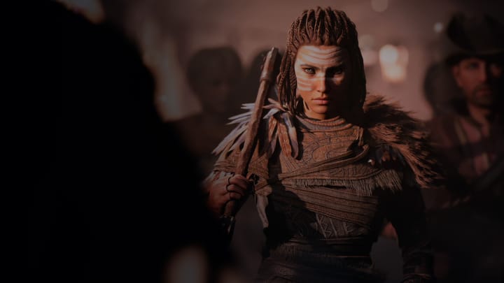 GreedFall: The Dying World promotional artwork featuring the main character and companions