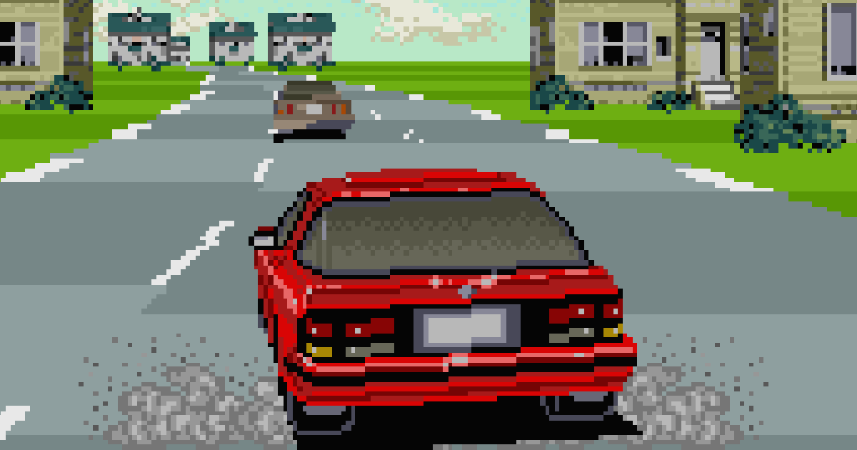Key art for Arcade Archives Top Speed featuring a red sports car