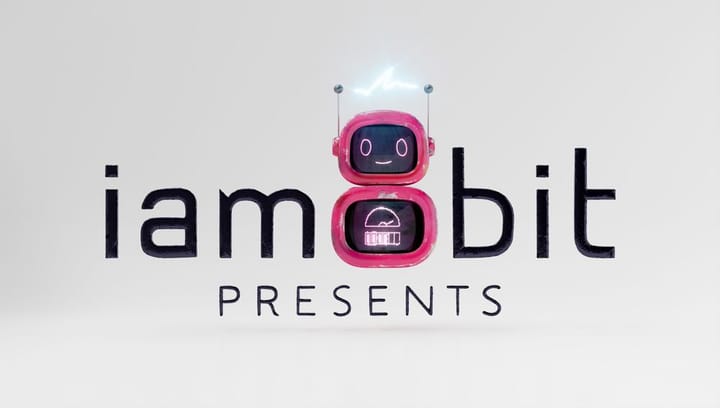 iam8bit playtest recruitment graphic featuring stylized text