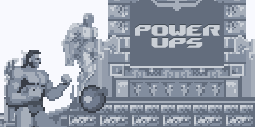 Pixel art icon of a power-up mushroom