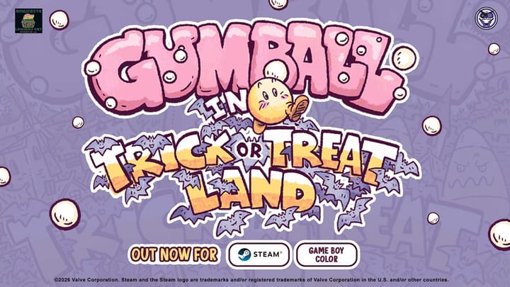 Thumbnail for: Gumball in Trick-or-Treat Land | Launch Trailer | Now Available on Steam and Game Boy Color