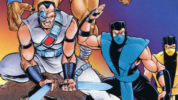 Mortal Kombat Legacy Kollection promotional artwork featuring classic ninja characters