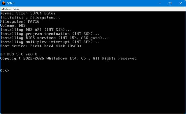 DR DOS just returned from the dead as a clean-room beta