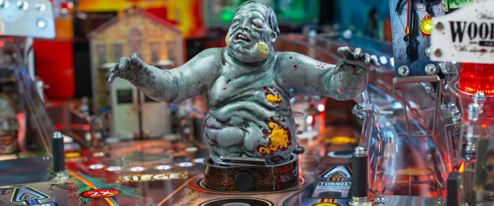 The Walking Dead Remastered pinball machine playfield
