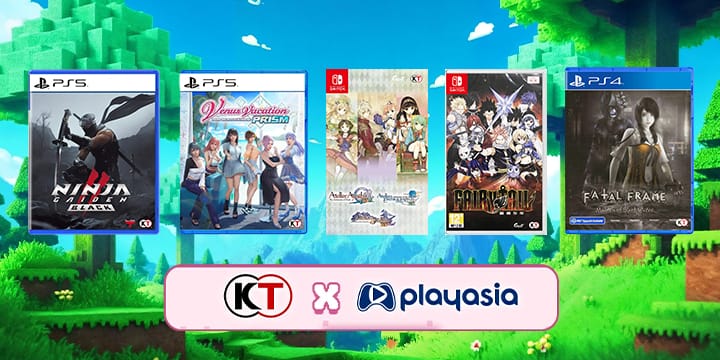 Promotional banner for Play-Asia Spring Sale featuring Koei Tecmo characters