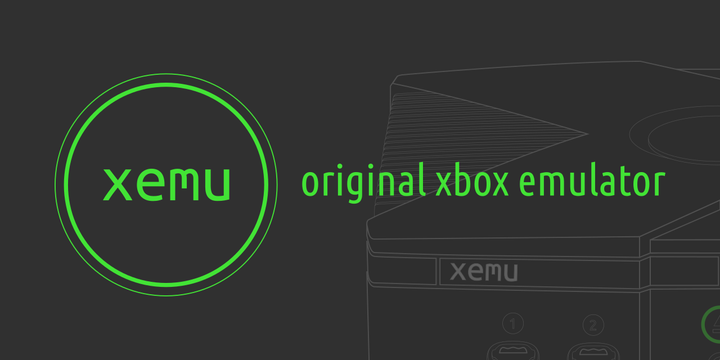 xemu original Xbox emulator logo on a dark background