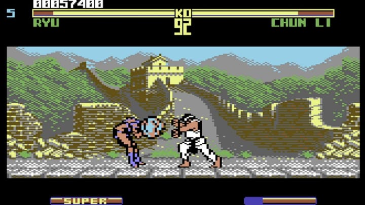 Super Street Fighter 2 Turbo just got a Commodore 64 port