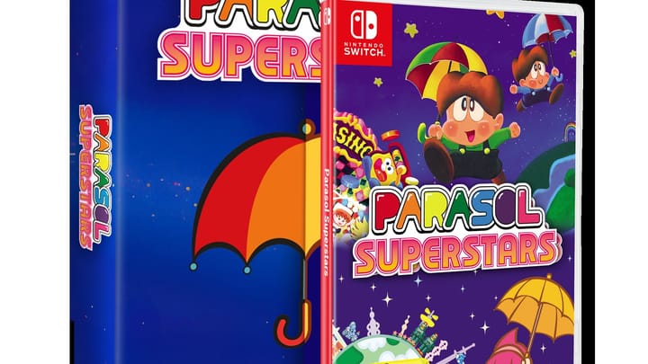 Parasol Superstars Special Edition box art and contents