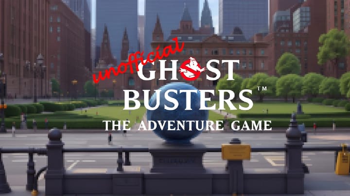 The Unofficial Ghostbusters: The Adventure Game logo/key art