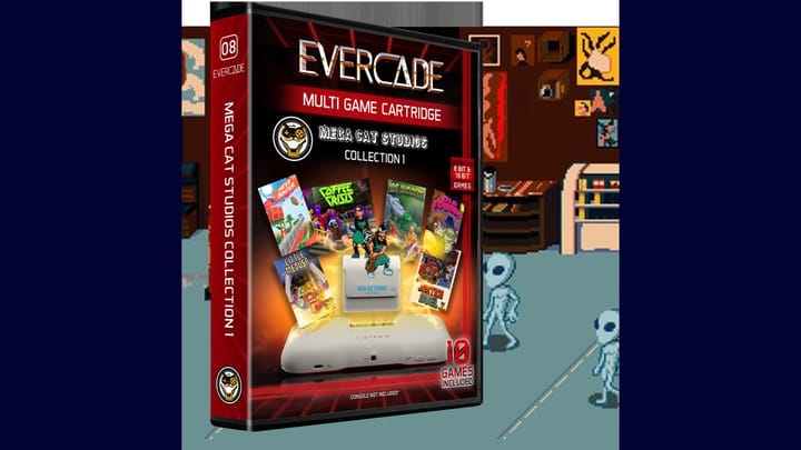The box art for Mega Cat Studios Collection 1 on the Evercade