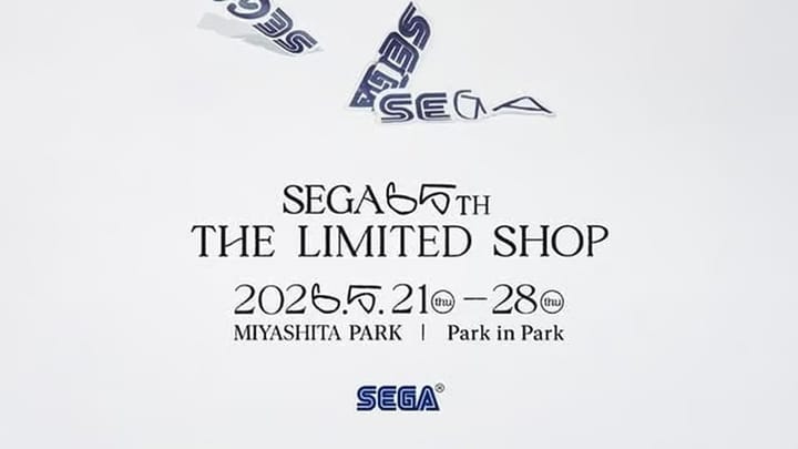 Sega's 65th anniversary pop-up shop opens in Tokyo tomorrow
