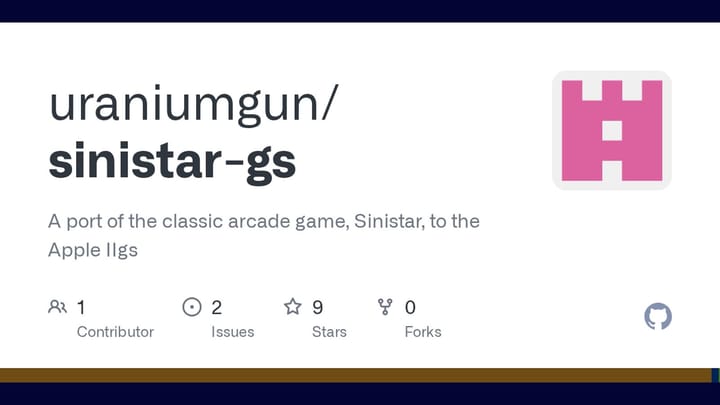 Featured image for Sinistar.GS, likely showing game or project branding