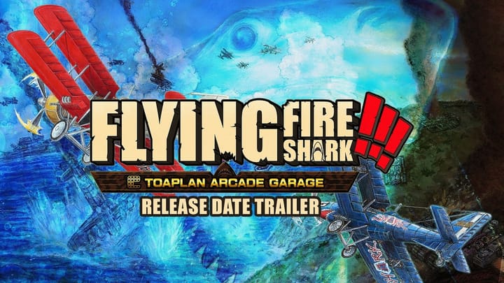 Toaplan Arcade Garage: Flying Fire Shark title screen and gameplay montage