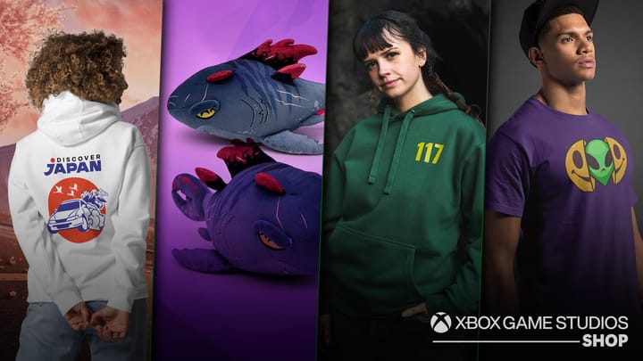 Xbox Game Studios Shop merchandise display
