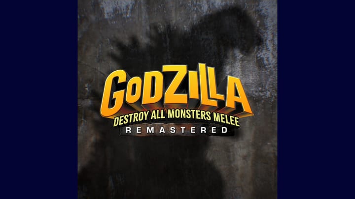 Godzilla: Destroy All Monsters Melee Remastered logo and key art