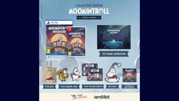 Promotional artwork for Moomintroll: Winter's Warmth Collector's Edition