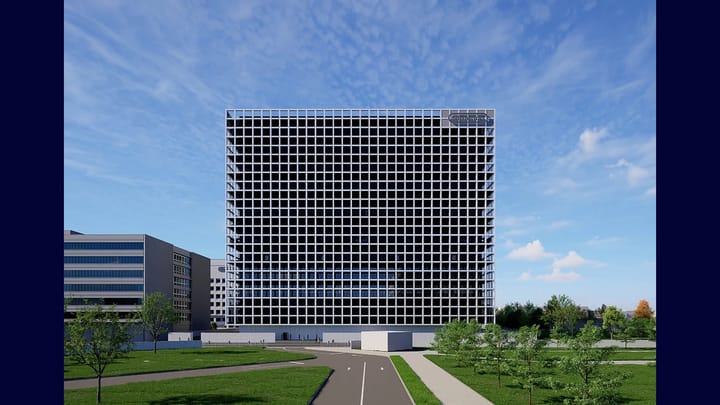 Concept art of the Nintendo Technology Development Center building