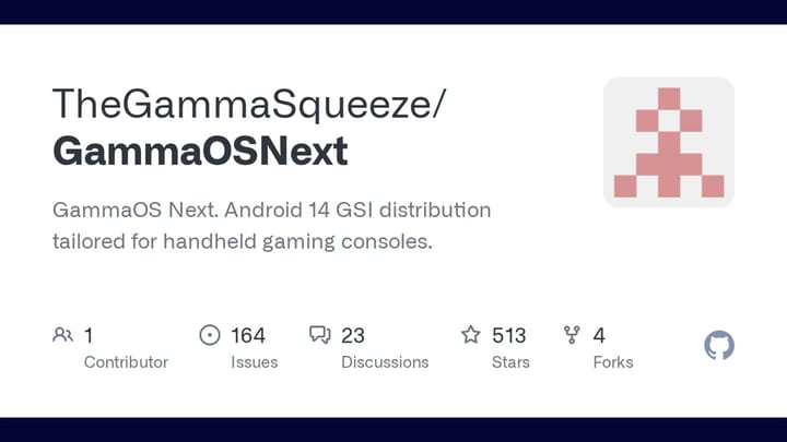 GammaOS Next GitHub repository card image