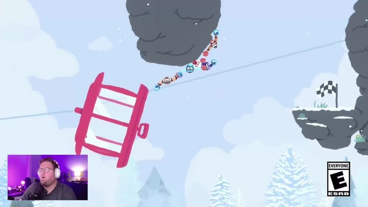 Heave Ho 2 release thumbnail showing colorful, arm-stretching characters hanging onto each other