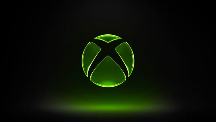 The Xbox logo on a dark background