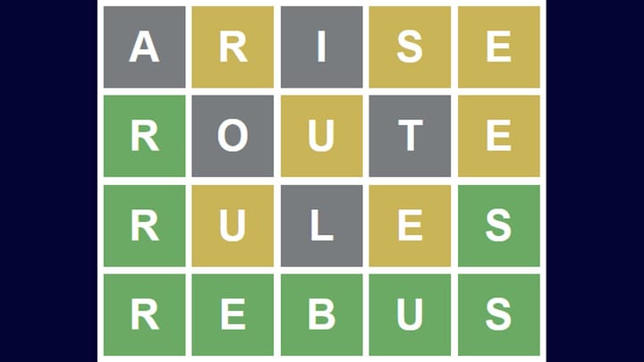 Wordle 196 example