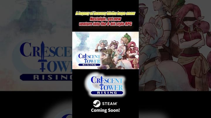 Thumbnail for: "Crescent Tower: RISING" Steam Release Confirmed by AMATA Games!