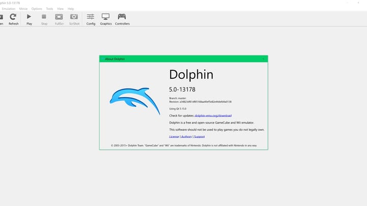 About Dolphin Emulator EN 5.0-13178