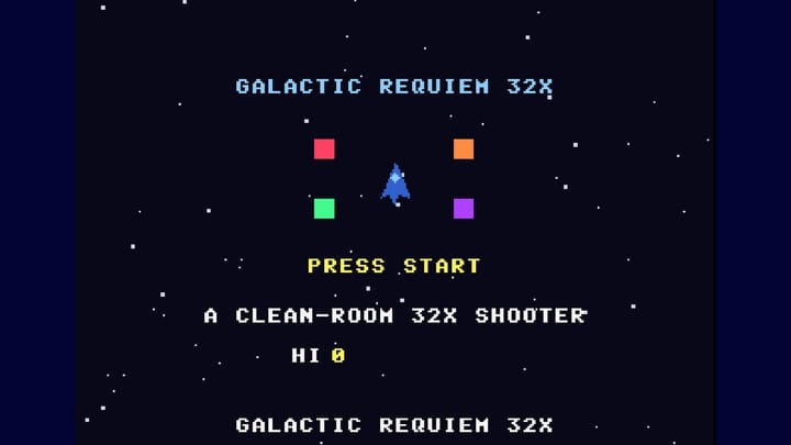 GALACTIC REQUIEM 32X promotional cover art