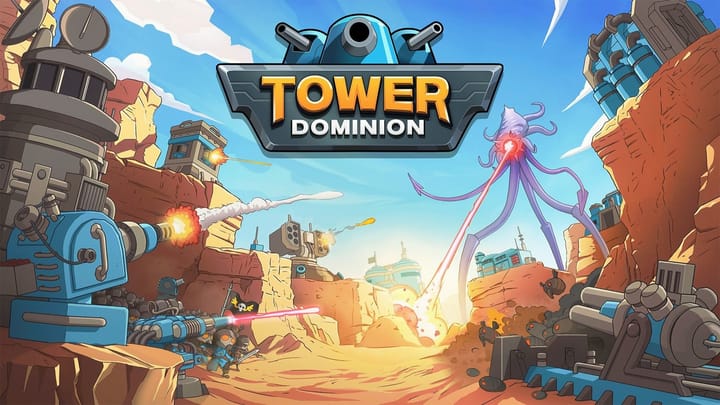 Tower Dominion key art on Nintendo Switch