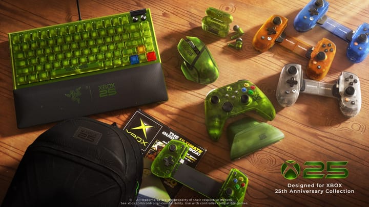 Designed for Xbox 25th Anniversary Collection accessories lineup