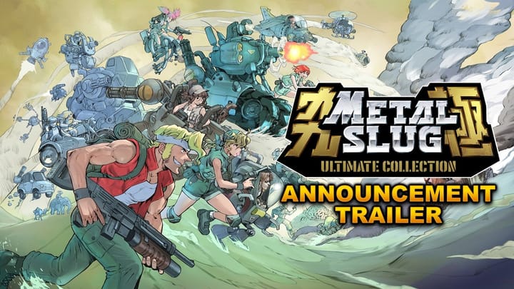 Metal Slug Ultimate Collection announcement key art and title screen