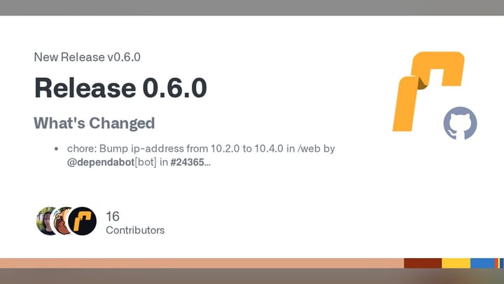 Ruffle Release 0.6.0 GitHub banner
