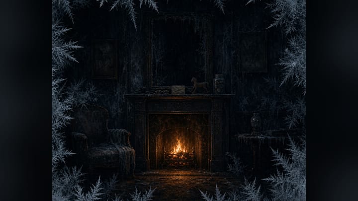 Title screen and cover artwork for What We Burn