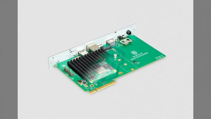 Raspberry Pi Smart Display Module adapter board with Compute Module 5