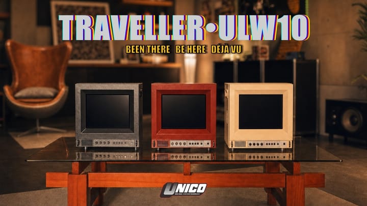 Unico Traveller ULW10 retro-styled 4:3 gaming monitor