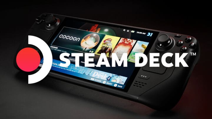 Official Steam Deck banner artwork representing SteamOS