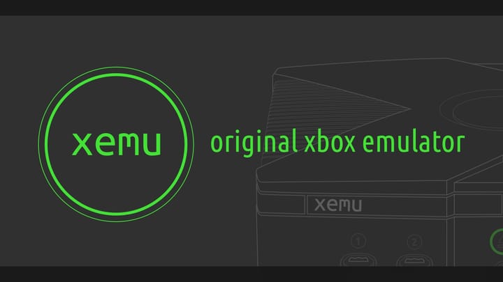 xemu original Xbox emulator logo and banner art